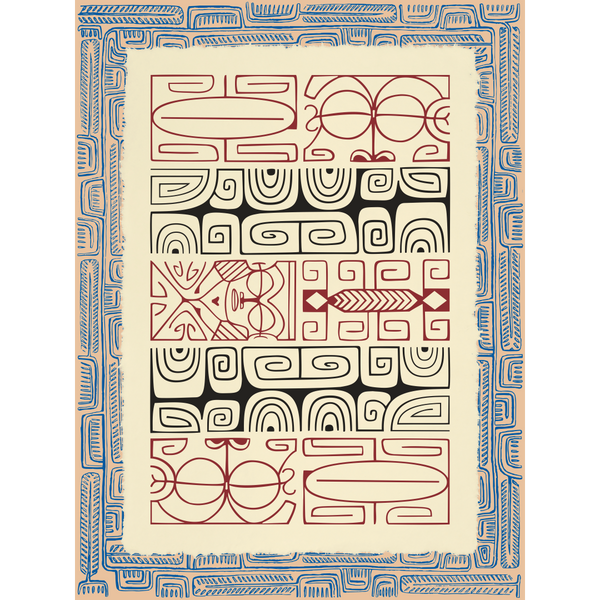 Affichette Polynésienne Classique