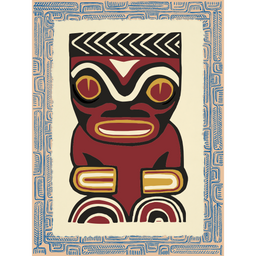 Affichette Polynésienne Classique