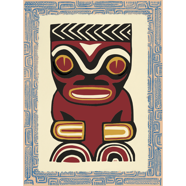 Affichette Polynésienne Classique