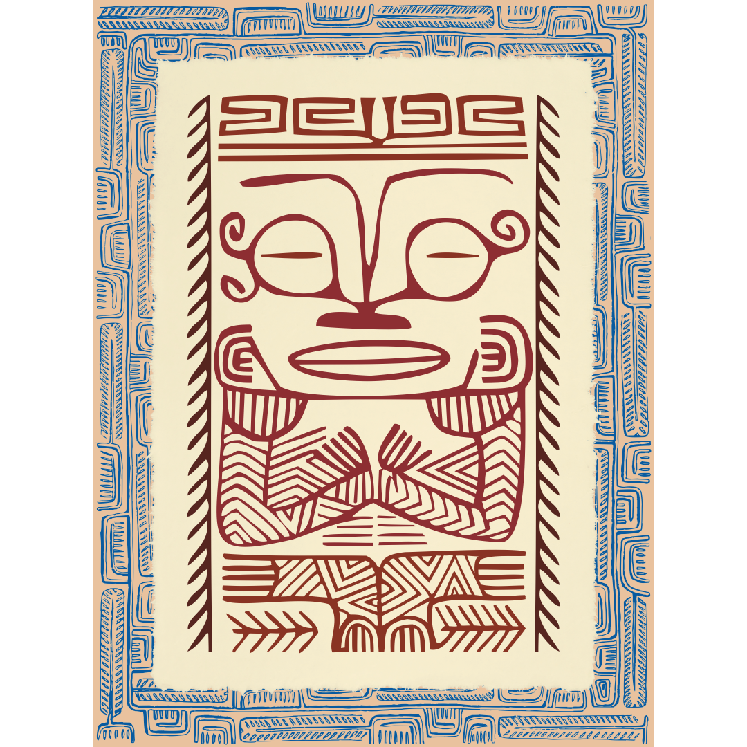 Affichette Polynésienne Classique