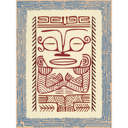 Affichette Polynésienne Classique