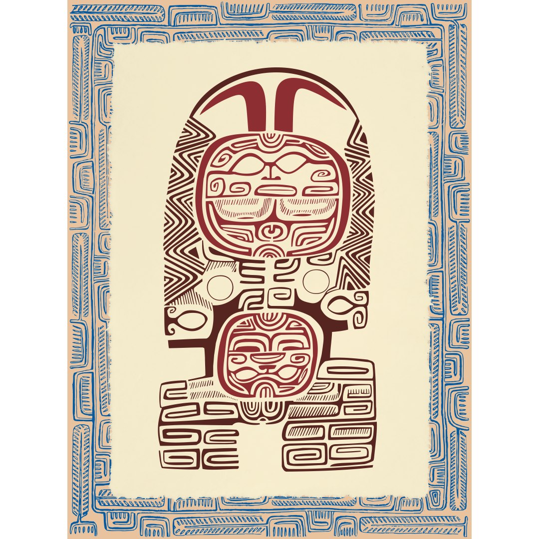 Affichette Polynésienne Classique