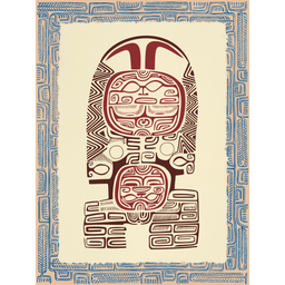 Affichette Polynésienne Classique