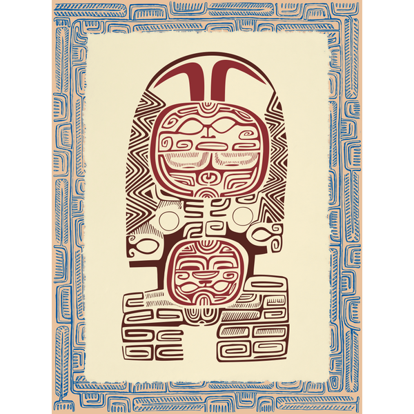 Affichette Polynésienne Classique