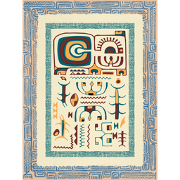 Affichette Polynésienne Classique