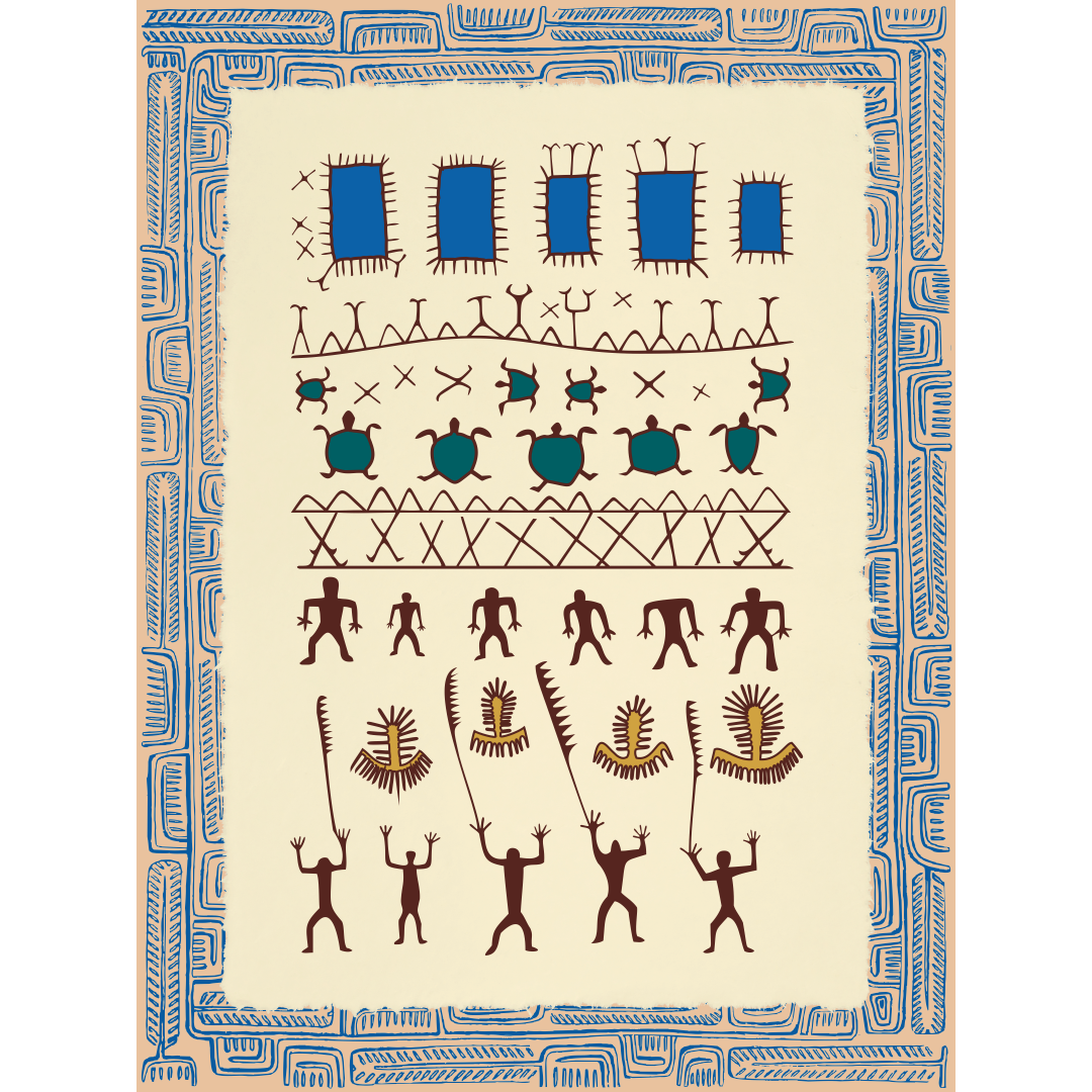 Affichette Polynésienne Classique