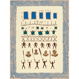 Affichette Polynésienne Classique