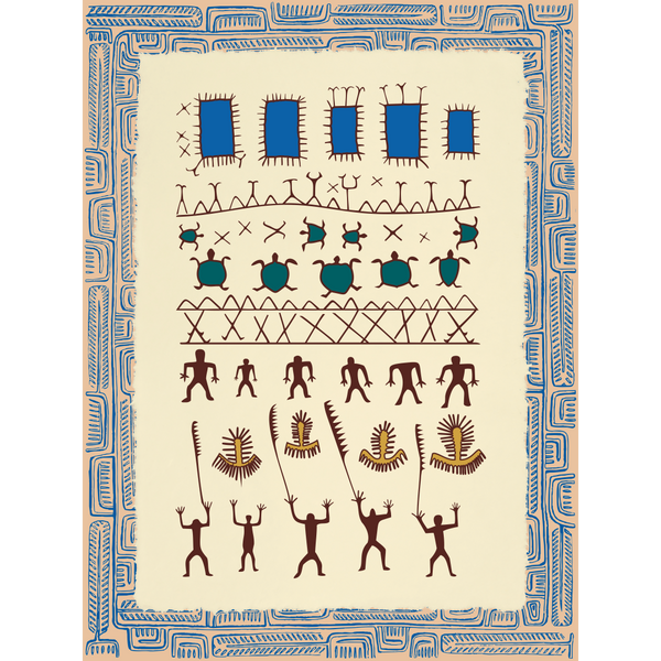 Affichette Polynésienne Classique