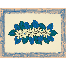 Affichette Polynésienne Classique