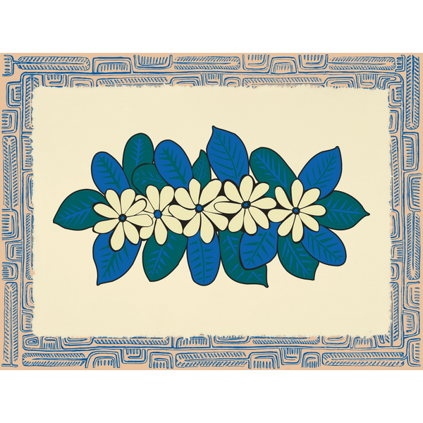 Affichette Polynésienne Classique