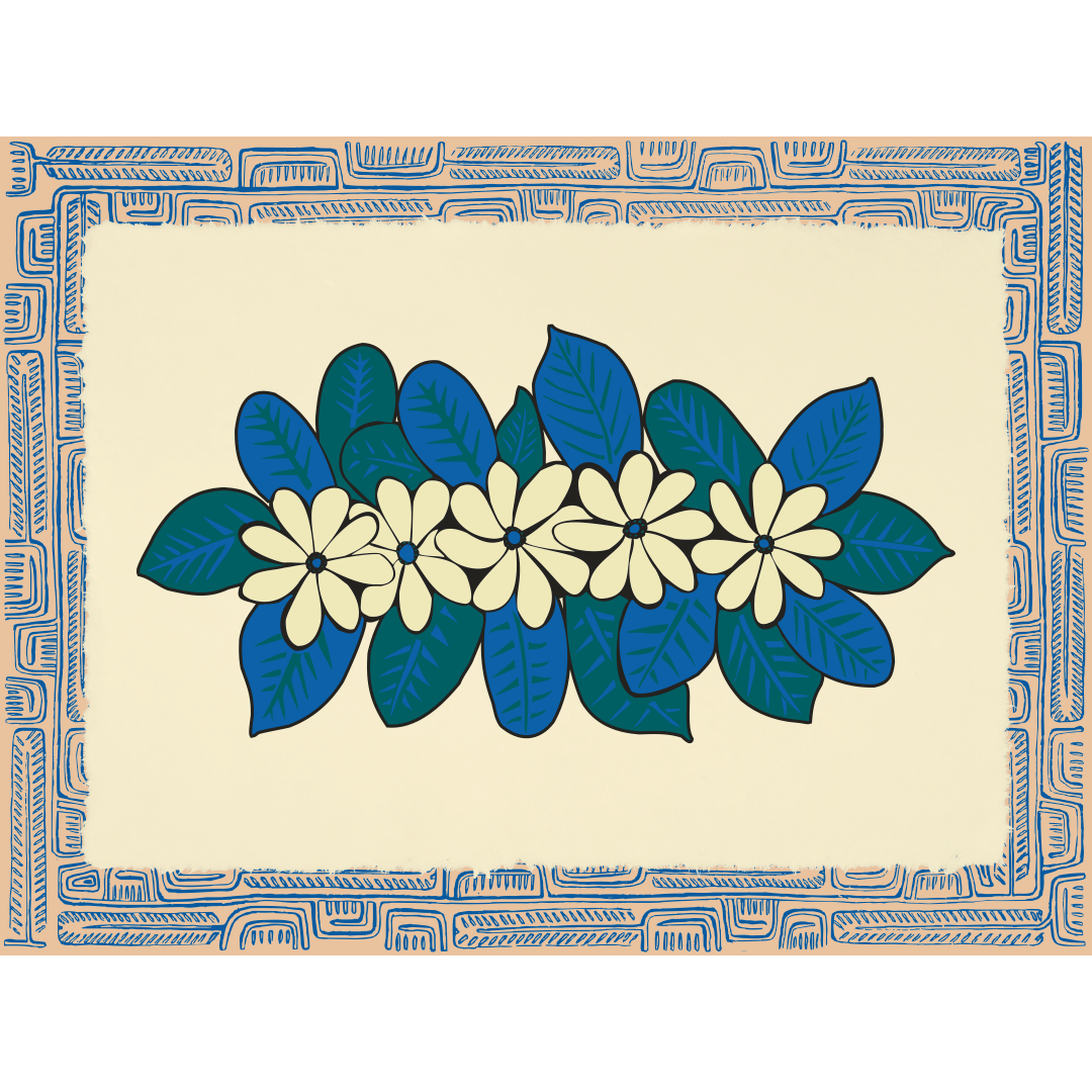 Affichette Polynésienne Classique
