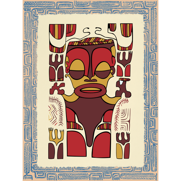 Affichette Polynésienne Classique