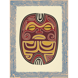 Affichette Polynésienne Classique