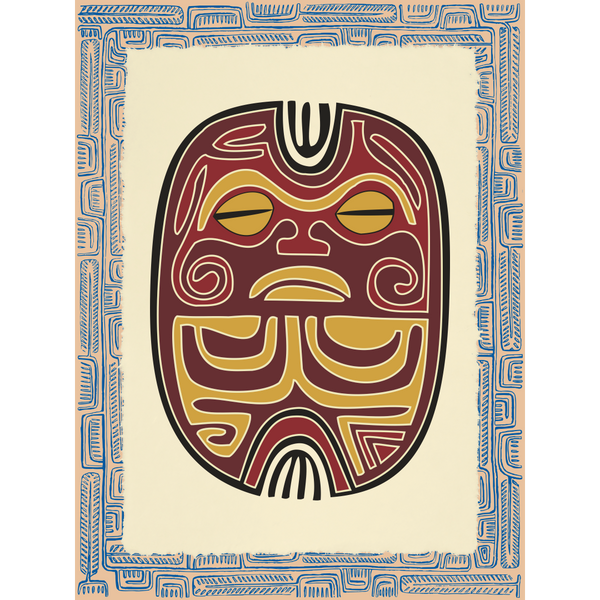 Affichette Polynésienne Classique